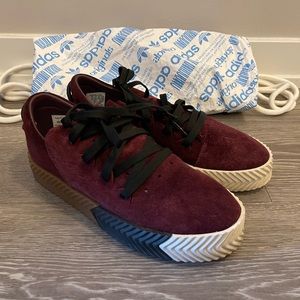 Alexander Wang x Adidas Original Skate Maroon sneakers
